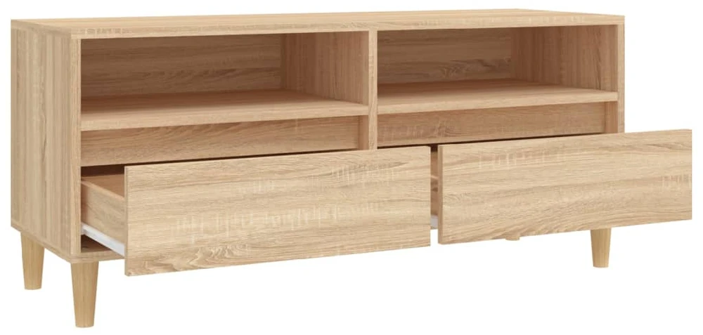 TV staliukas Televizoriaus spintelė, ąžuolo, 100x34,5x44,5cm, mediena