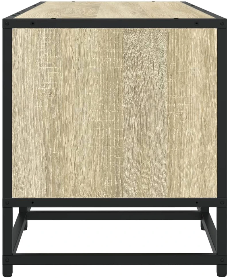 TV staliukas Televizoriaus spintelė, ąžuolo, 100x35x41cm, mediena ir metalas