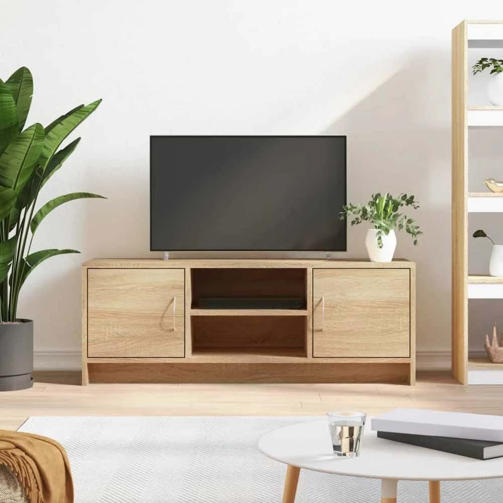 TV staliukas Televizoriaus spintelė, ąžuolo, 102x30x37,5cm, apdirbta mediena