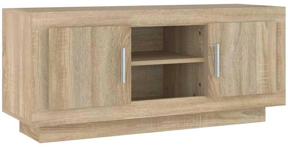 TV staliukas Televizoriaus spintelė, ąžuolo, 102x35x45cm, apdirbta mediena