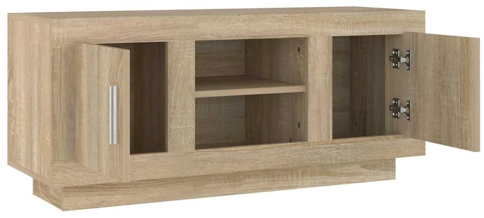 TV staliukas Televizoriaus spintelė, ąžuolo, 102x35x45cm, apdirbta mediena