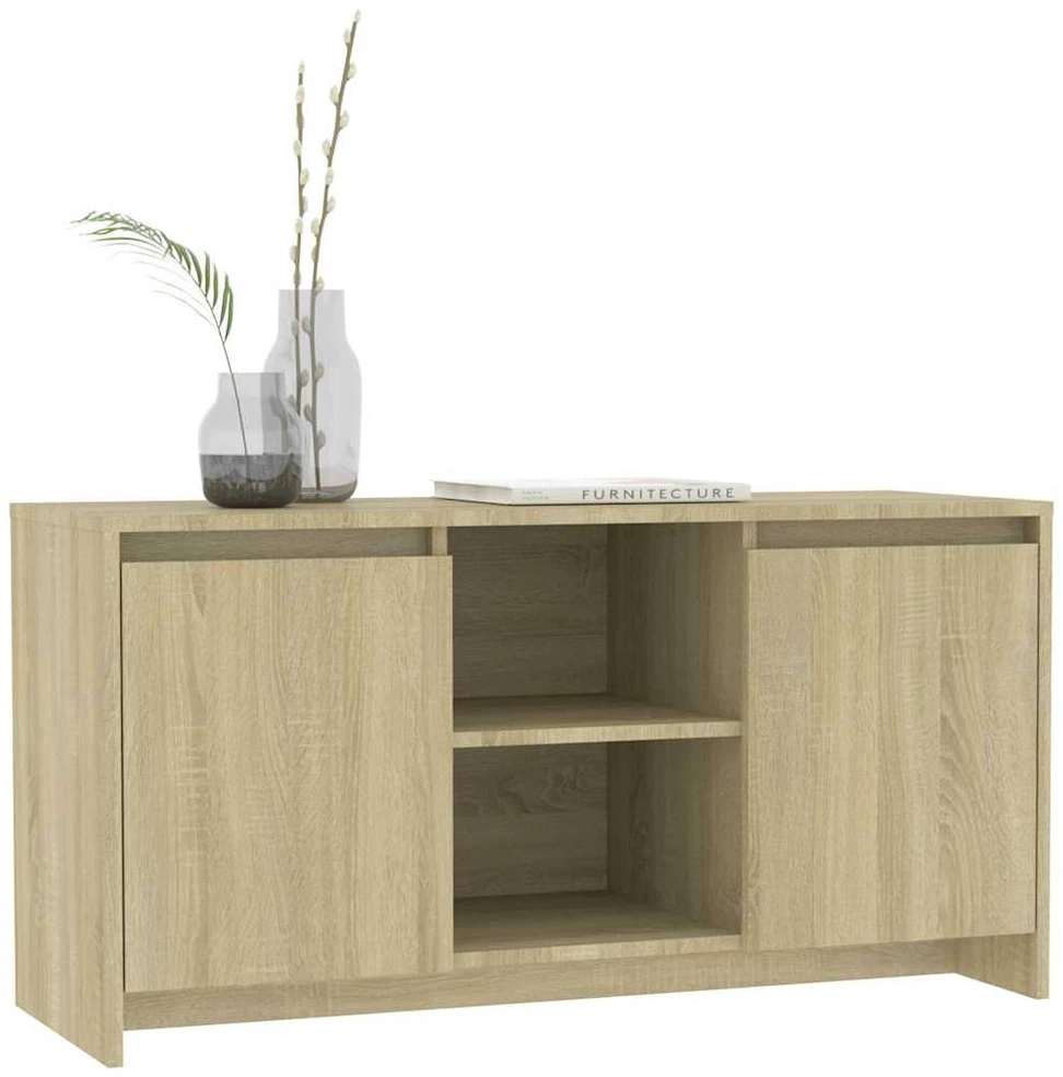 TV staliukas Televizoriaus spintelė, ąžuolo, 102x37,5x52,5cm, mediena