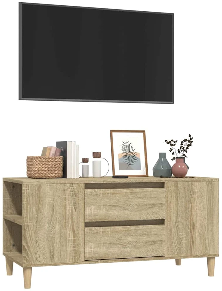 TV staliukas Televizoriaus spintelė, ąžuolo, 102x44,5x50cm, apdirbta mediena