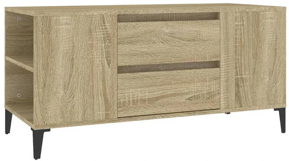 TV staliukas Televizoriaus spintelė, ąžuolo, 102x44,5x50cm, apdirbta mediena