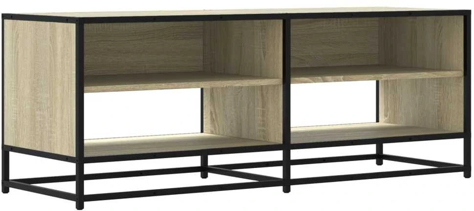 TV staliukas Televizoriaus spintelė, ąžuolo, 120,5x40x46cm, mediena/metalas