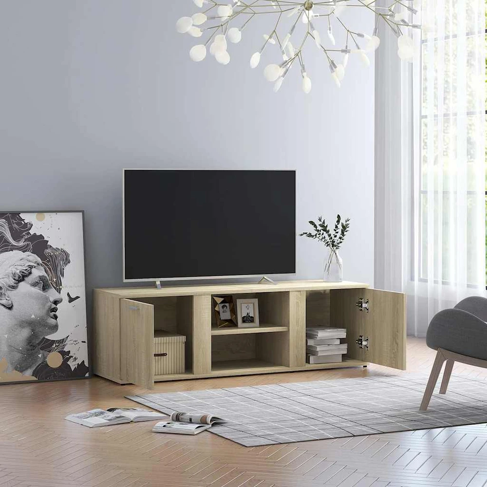 TV staliukas Televizoriaus spintelė, ąžuolo, 120x34x37cm, apdirbta mediena