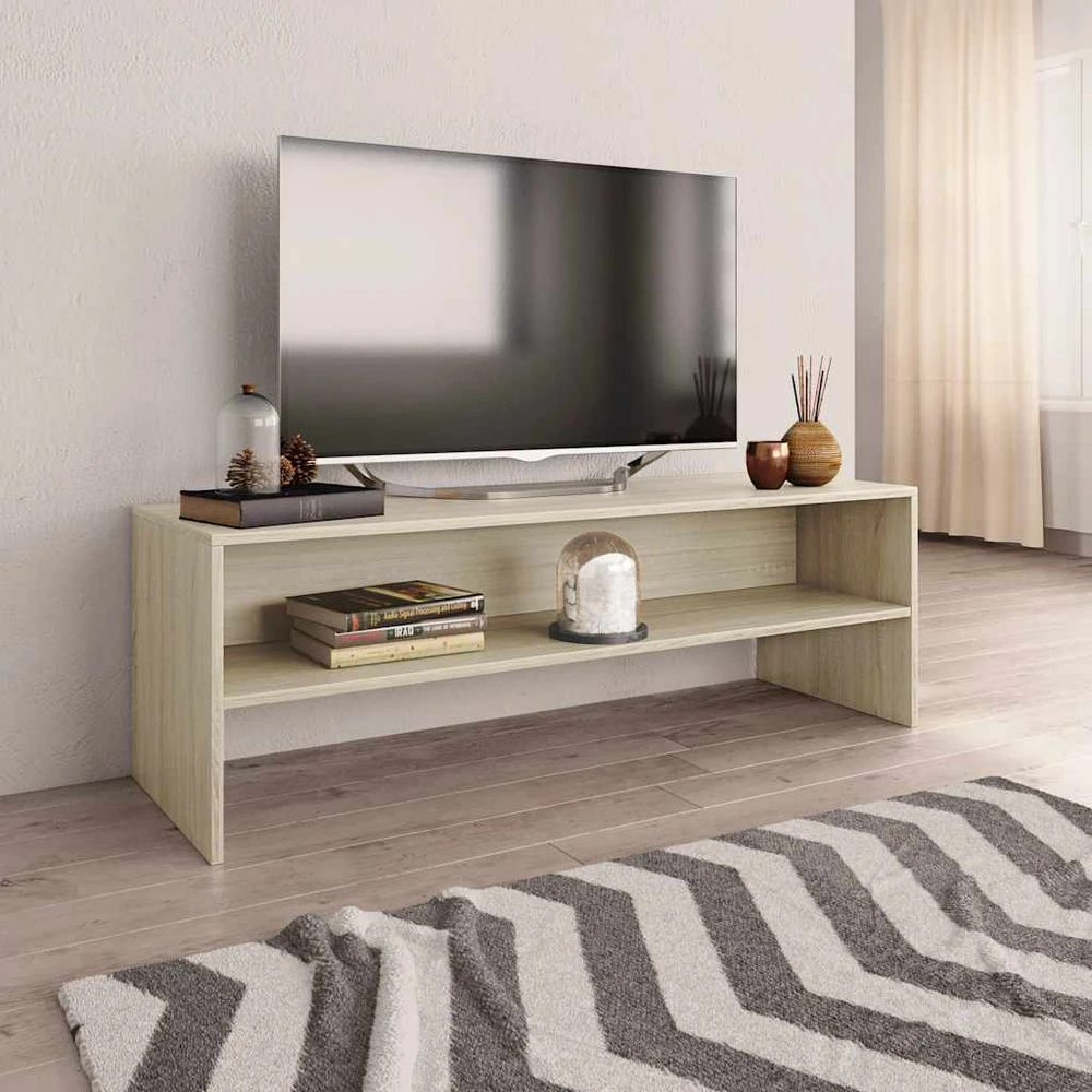 TV staliukas Televizoriaus spintelė, ąžuolo, 120x40x40cm, apdirbta mediena