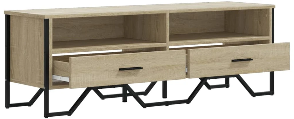 TV staliukas Televizoriaus spintelė, ąžuolo, 122x34x41cm, apdirbta mediena