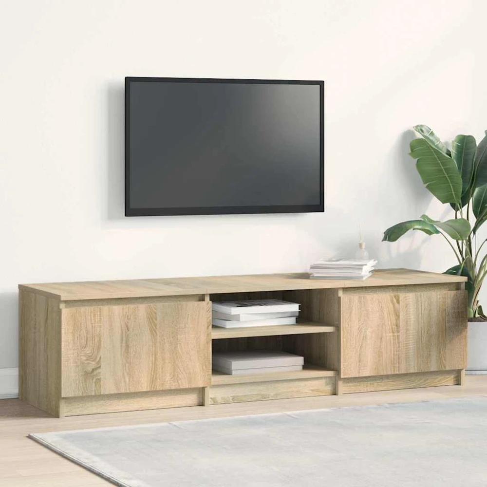 TV staliukas Televizoriaus spintelė, ąžuolo, 140x40x35,5cm, apdirbta mediena