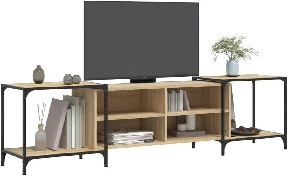 TV staliukas Televizoriaus spintelė, ąžuolo, 203x37x50cm, apdirbta mediena
