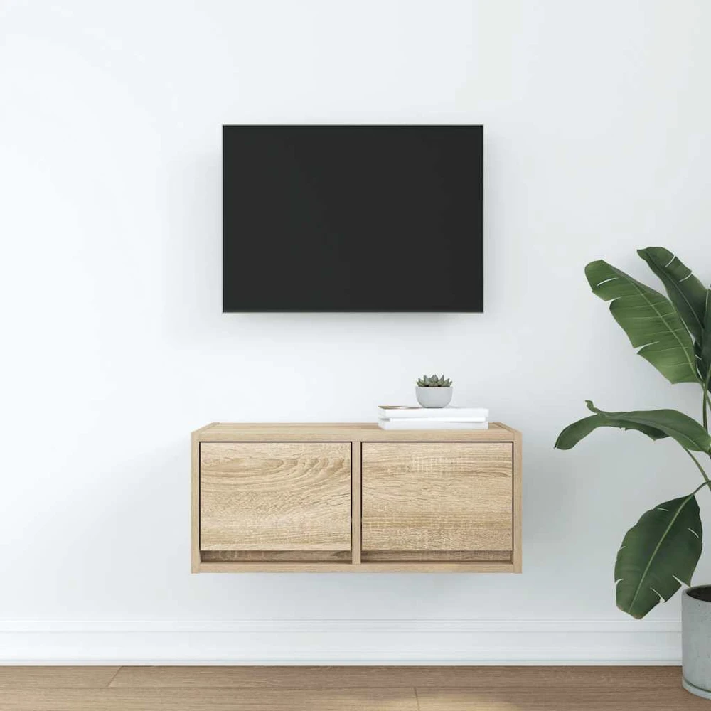 TV staliukas Televizoriaus spintelė, ąžuolo, 60x31x25,5 cm, apdirbta mediena