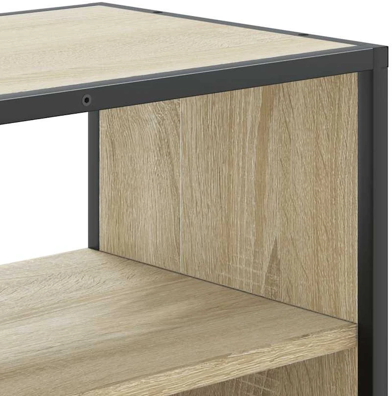 TV staliukas Televizoriaus spintelė, ąžuolo, 80x31x39,5cm, mediena/metalas