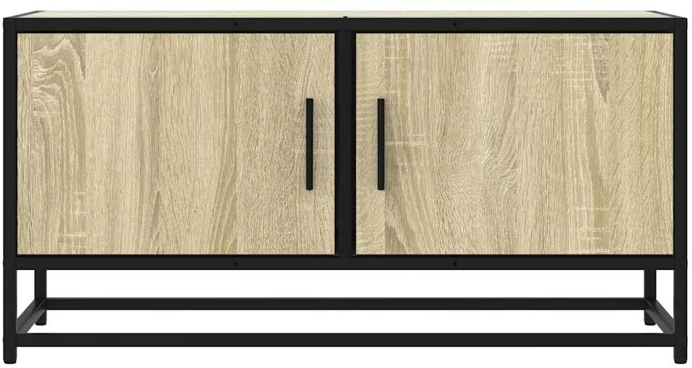 TV staliukas Televizoriaus spintelė, ąžuolo, 80x34,5x40cm, mediena/metalas