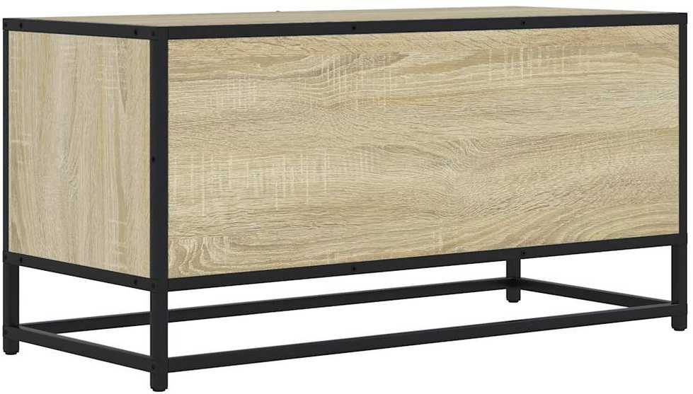 TV staliukas Televizoriaus spintelė, ąžuolo, 80x34,5x40cm, mediena/metalas