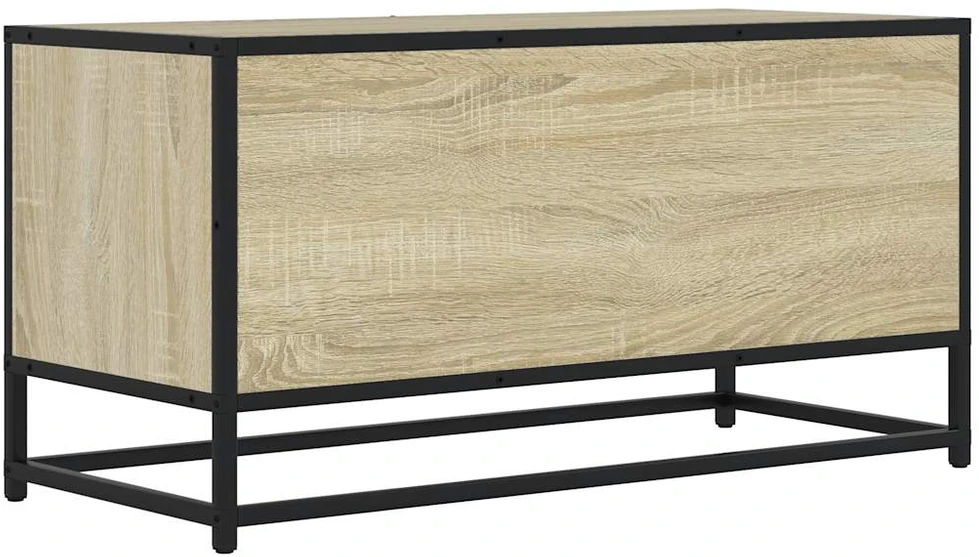 TV staliukas Televizoriaus spintelė, ąžuolo, 80x34,5x40cm, mediena/metalas