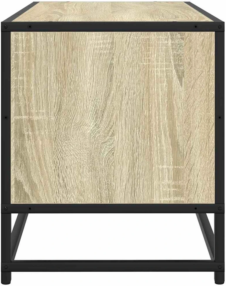 TV staliukas Televizoriaus spintelė, ąžuolo, 80x34,5x40cm, mediena/metalas
