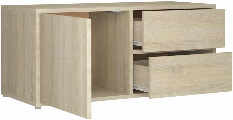 TV staliukas Televizoriaus spintelė, ąžuolo, 80x34x36cm, apdirbta mediena