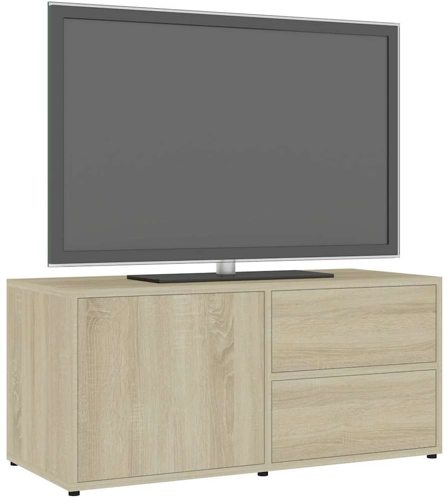 TV staliukas Televizoriaus spintelė, ąžuolo, 80x34x36cm, apdirbta mediena