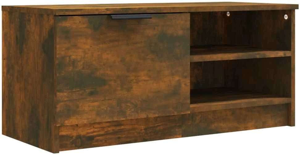 TV staliukas Televizoriaus spintelė, ąžuolo, 80x35x36,5cm, apdirbta mediena