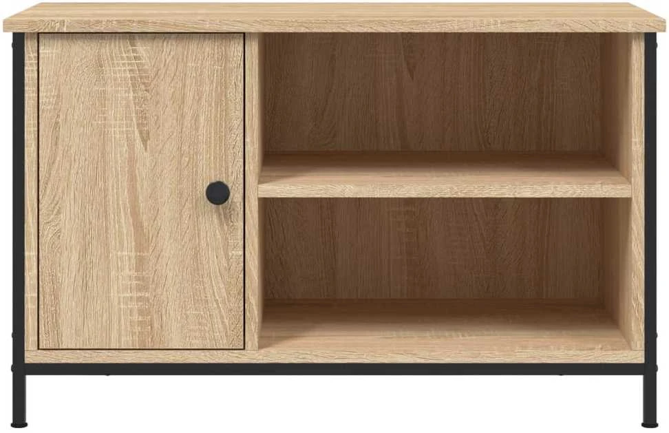 TV staliukas Televizoriaus spintelė, ąžuolo, 80x40x50cm, apdirbta mediena