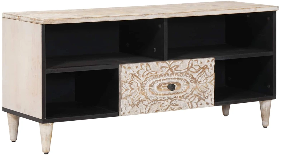Televizoriaus spintelė Balta 100 x 33,5 x 46 cm