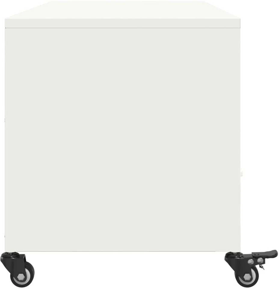TV staliukas Televizoriaus spintelė, balta, 100,5x39x43,5cm, plienas
