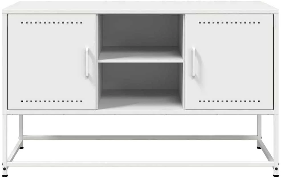 TV staliukas Televizoriaus spintelė, balta, 100,5x39x60,5cm, plienas