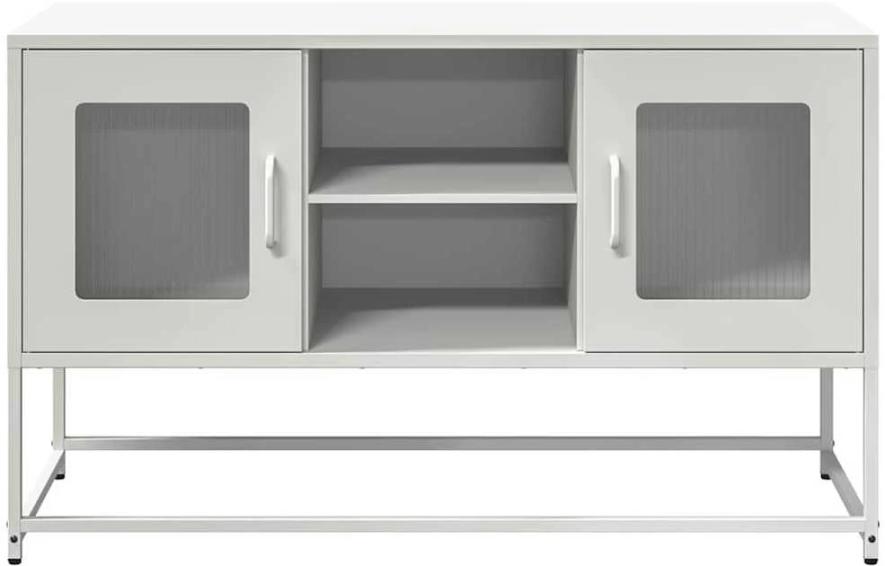 TV staliukas Televizoriaus spintelė, balta, 100,5x39x60,5cm, plienas