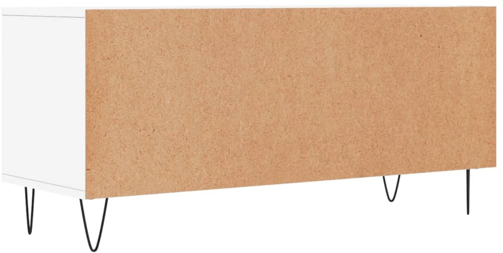 TV staliukas Televizoriaus spintelė, balta, 100x34,5x44,5cm, mediena