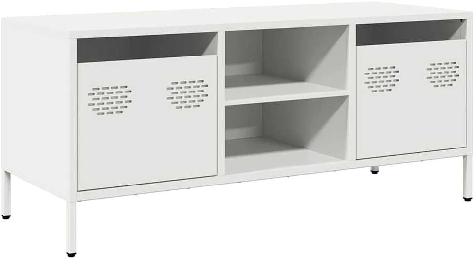 TV staliukas Televizoriaus spintelė, balta, 101,5x39x43,5cm, plienas