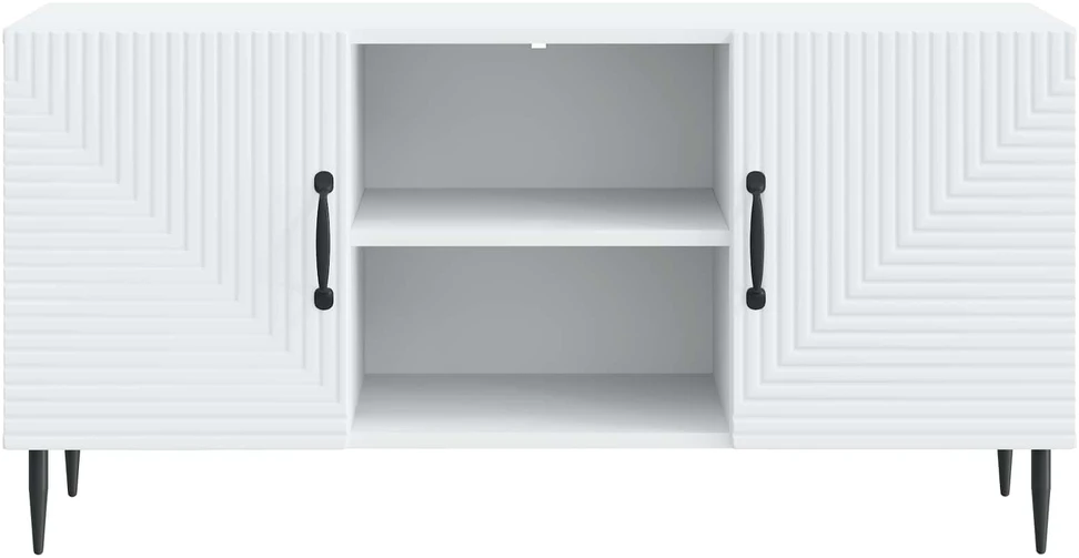 TV staliukas Televizoriaus spintelė Balta 102 x 34,5 x 50 cm