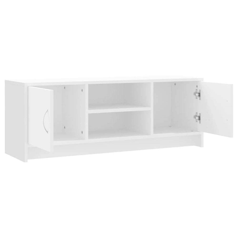 TV staliukas Televizoriaus spintelė, balta, 102x30x37,5cm, apdirbta mediena
