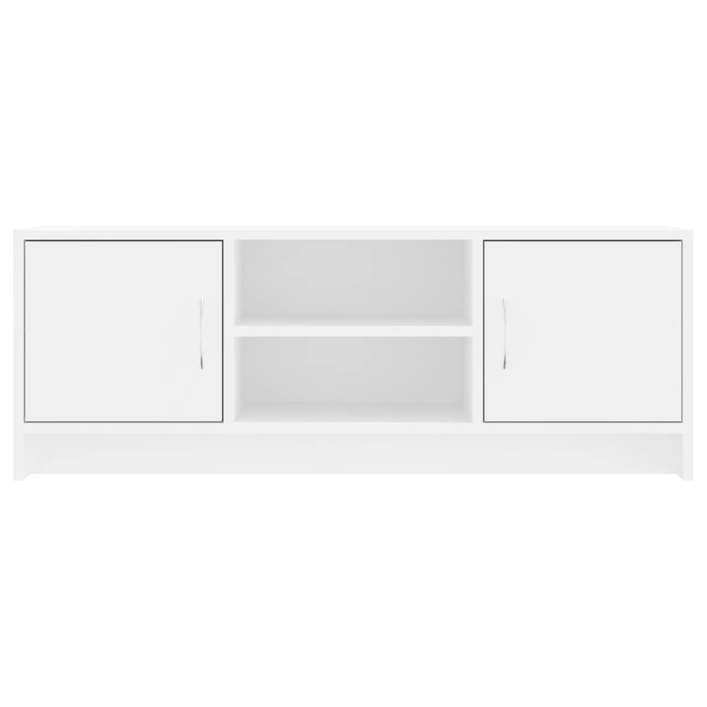 TV staliukas Televizoriaus spintelė, balta, 102x30x37,5cm, apdirbta mediena