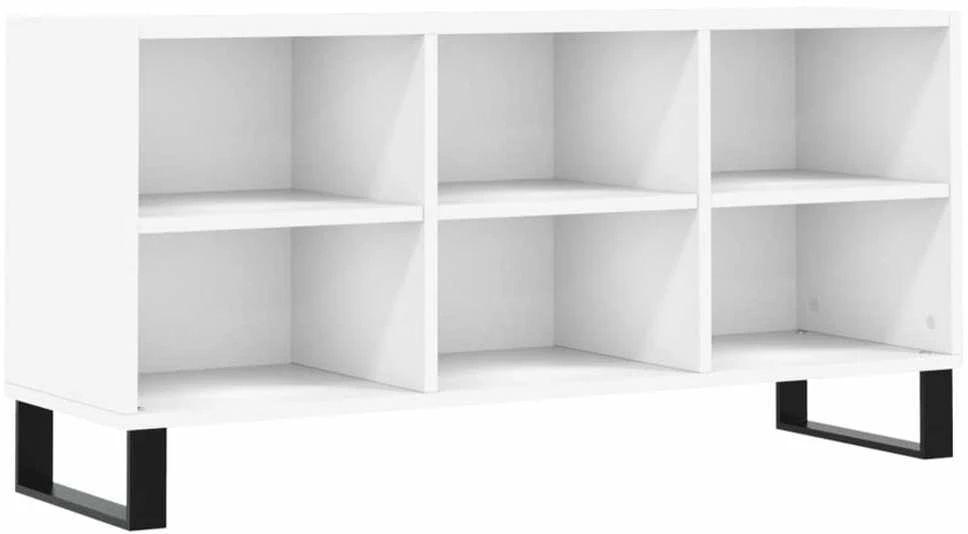 TV staliukas Televizoriaus spintelė, balta, 103,5x30x50cm, apdirbta mediena