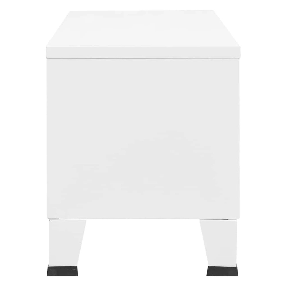 TV staliukas Televizoriaus spintelė, balta, 105x35x42cm, metalas