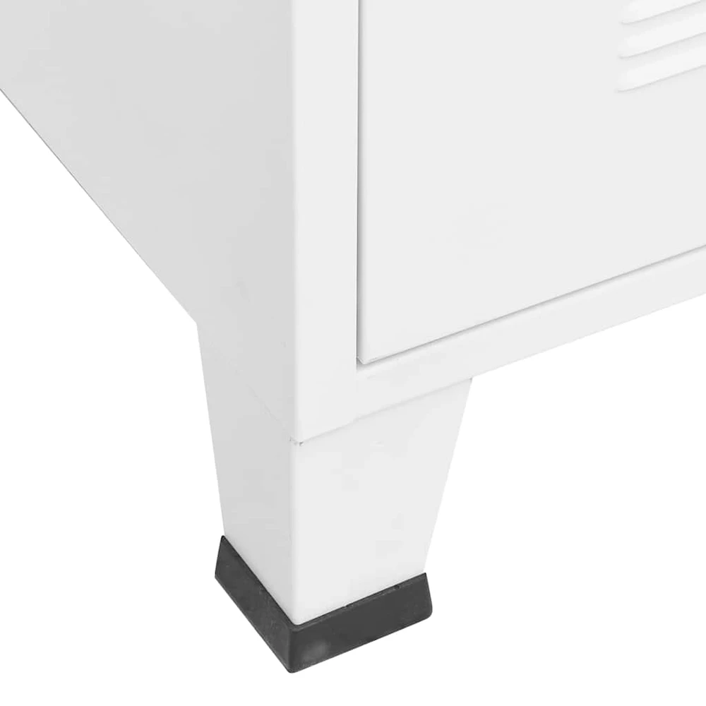 TV staliukas Televizoriaus spintelė, balta, 105x35x42cm, metalas