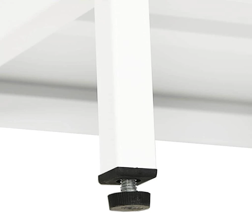 TV staliukas Televizoriaus spintelė, balta, 105x35x52cm, plienas ir stiklas