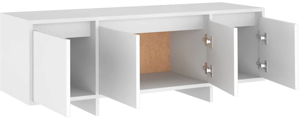 TV staliukas Televizoriaus spintelė, balta, 120x30x40,5 cm, apdirbta mediena
