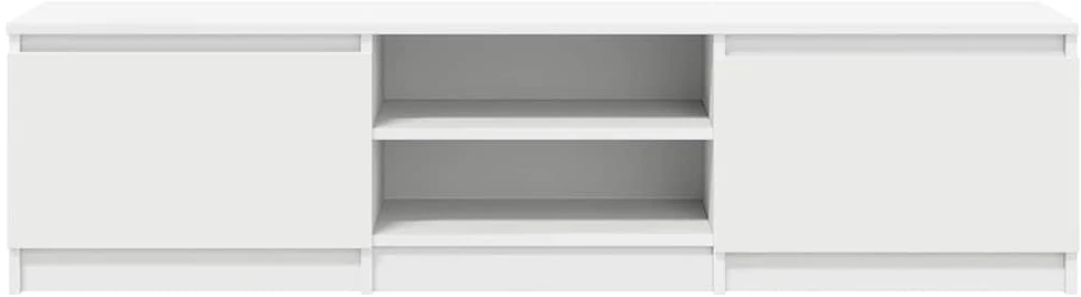 TV staliukas Televizoriaus spintelė, balta, 140x40x35,5cm, apdirbta mediena
