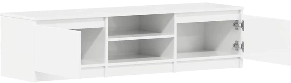 TV staliukas Televizoriaus spintelė, balta, 140x40x35,5cm, apdirbta mediena
