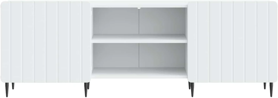 TV staliukas Televizoriaus spintelė Balta 150 x 31 x 52 cm Apdirbta mediena