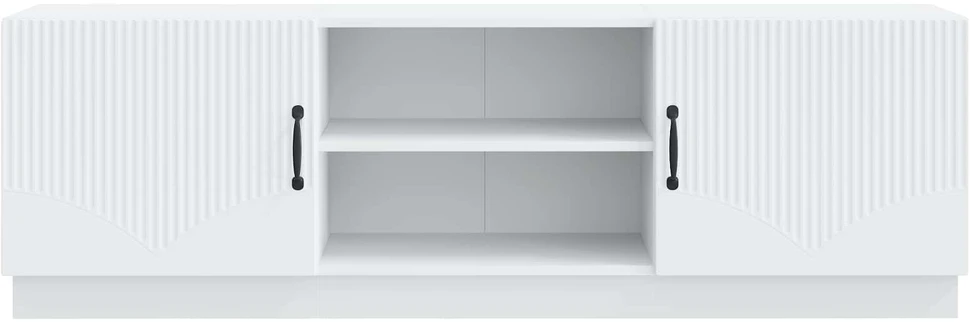 TV staliukas Televizoriaus spintelė Balta 150 x 31 x 47 cm Apdirbta mediena