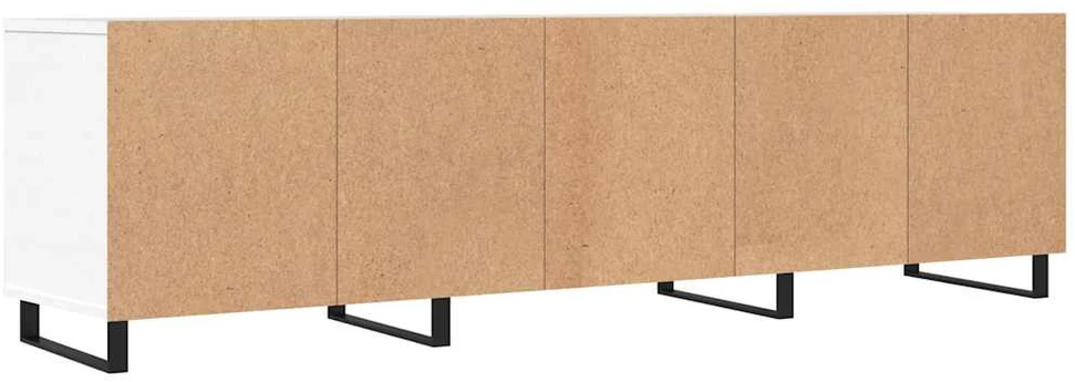 TV staliukas Televizoriaus spintelė, balta, 150x30x44,5cm, apdirbta mediena