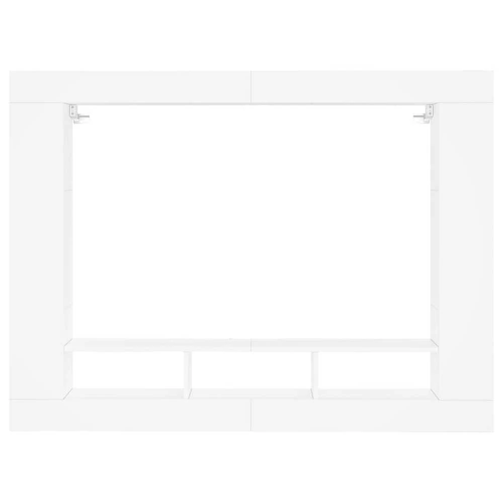 TV staliukas Televizoriaus spintelė, balta, 152x22x113cm, apdirbta mediena
