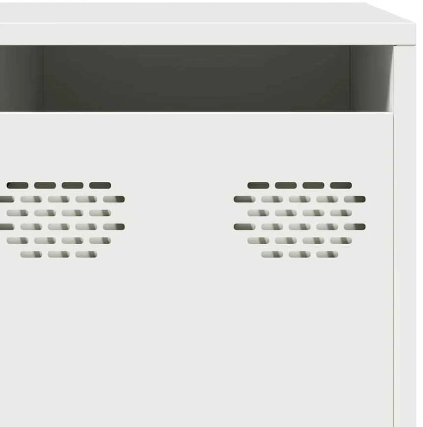 TV staliukas Televizoriaus spintelė, balta, 202x39x43,5cm, plienas