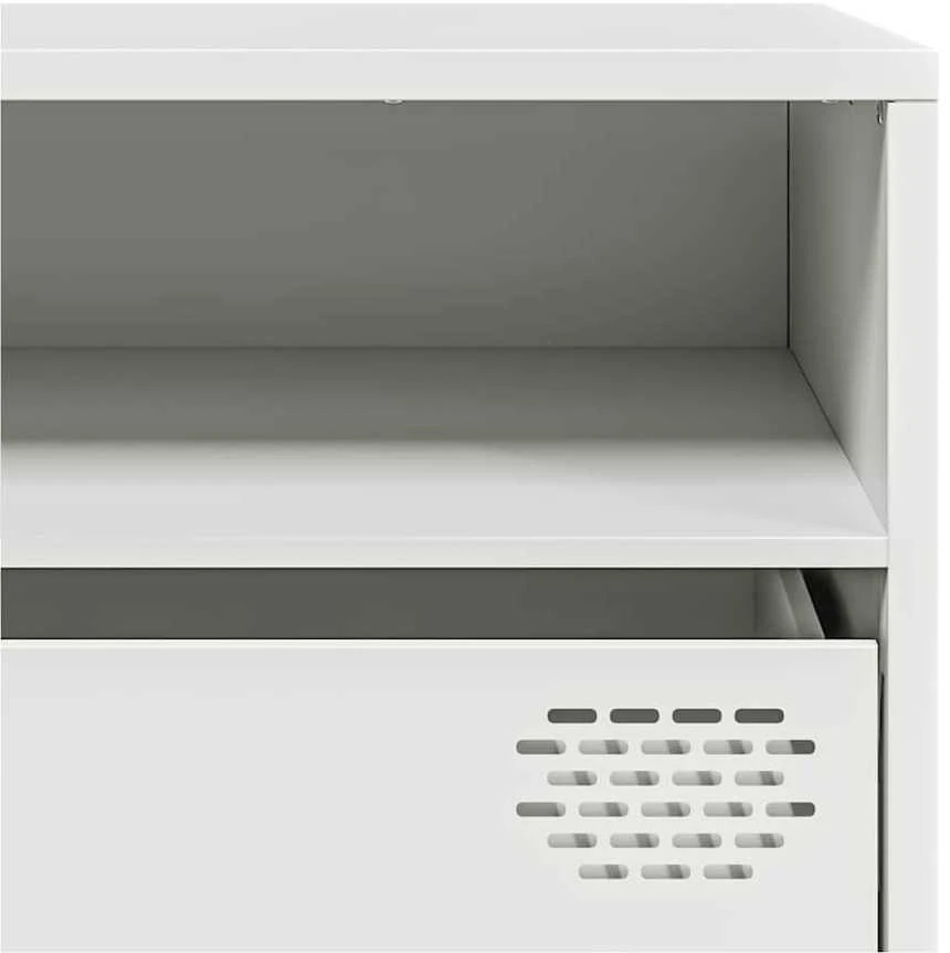TV staliukas Televizoriaus spintelė, balta, 202x39x43,5cm, plienas