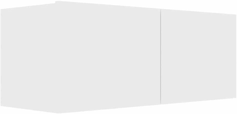 TV staliukas Televizoriaus spintelė, balta, 80x30x30cm, apdirbta mediena