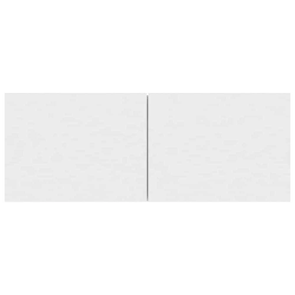 TV staliukas Televizoriaus spintelė, balta, 80x30x30cm, apdirbta mediena