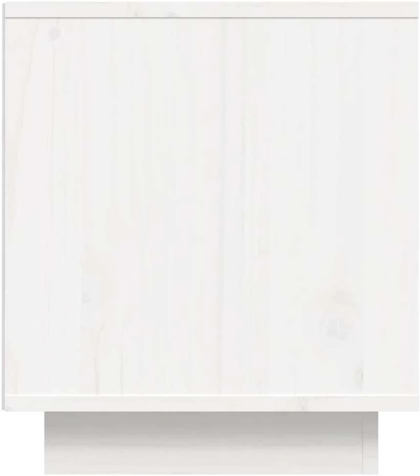 TV staliukas Televizoriaus spintelė, balta, 80x35x40,5cm, pušies masyvas