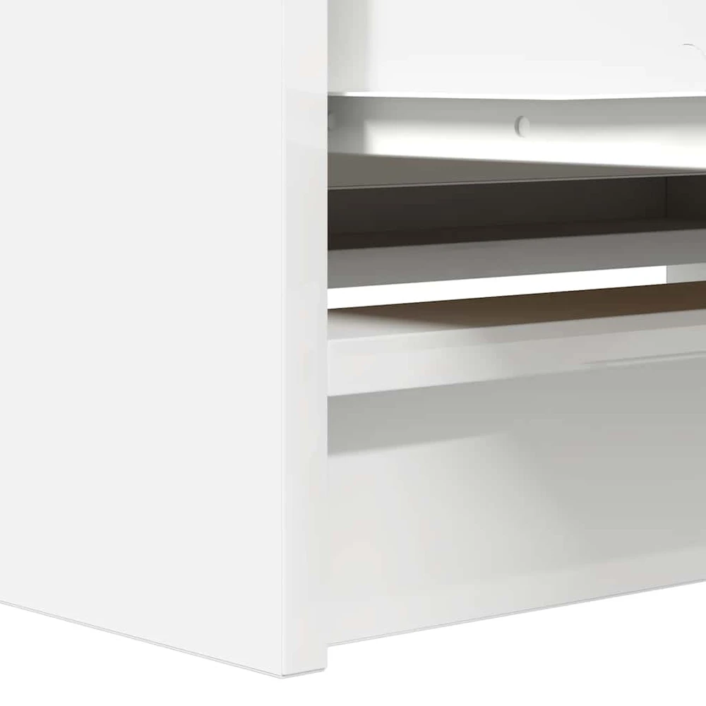 TV staliukas Televizoriaus spintelė, balta, 80x35x54 cm, apdirbta mediena